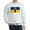 Ash Gray, variant on CafePress - Ukrainian Flag With Fist Sweatshirt - Crew Neck Sweatshirt