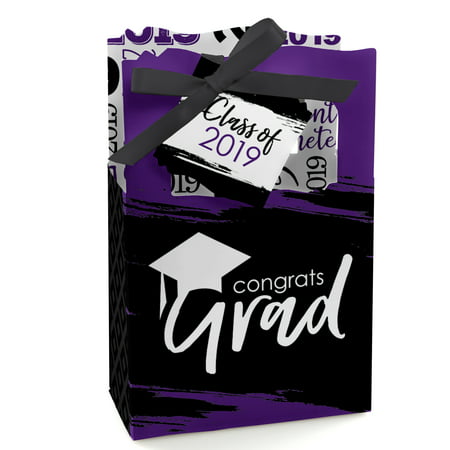 Purple Grad - Best is Yet to Come - 2019 Graduation Party Favor Boxes - Set of