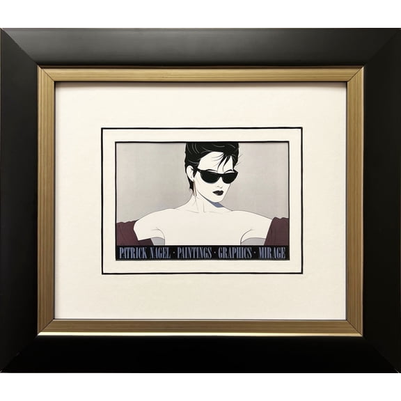 Patrick Nagel "Sunglasses" New CUSTOM FRAMED Art Deco Print Generic