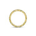 thumbnail image 4 of Diamond Princess 10kt Yellow Gold Womens Round Emerald Diamond Eternity Stackable Band Ring 1/4 Cttw, 4 of 4