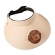 thumbnail image 3 of Sombrero de playa con ventilador Yinane marrón 3 velocidades, 3 of 8