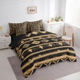 thumbnail image 2 of Homewish Bohemian Rhombus 7 Pieces Full Size Bedding Sets,Boho Tribal Themed Full Size Bed in a Bag,Cream Black,Black Reversible, 2 of 8