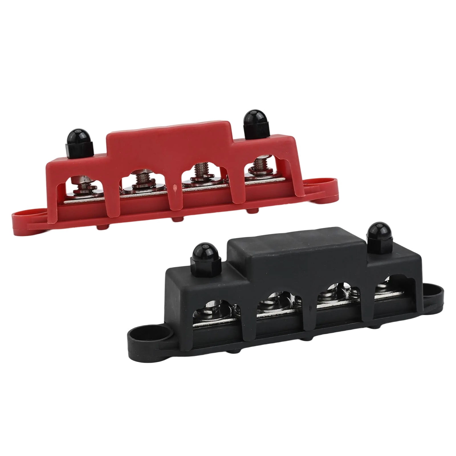 2pcs 12V-48V DC busbar distribution block 250A BusBar with 4 x M8 terminal bolts