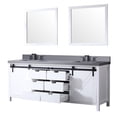 thumbnail image 4 of White Double Vanity with Grey Quartz | 84 in. Wide and Faucet Included | Ensure Stain - free and Long - lasting Use, 4 of 4
