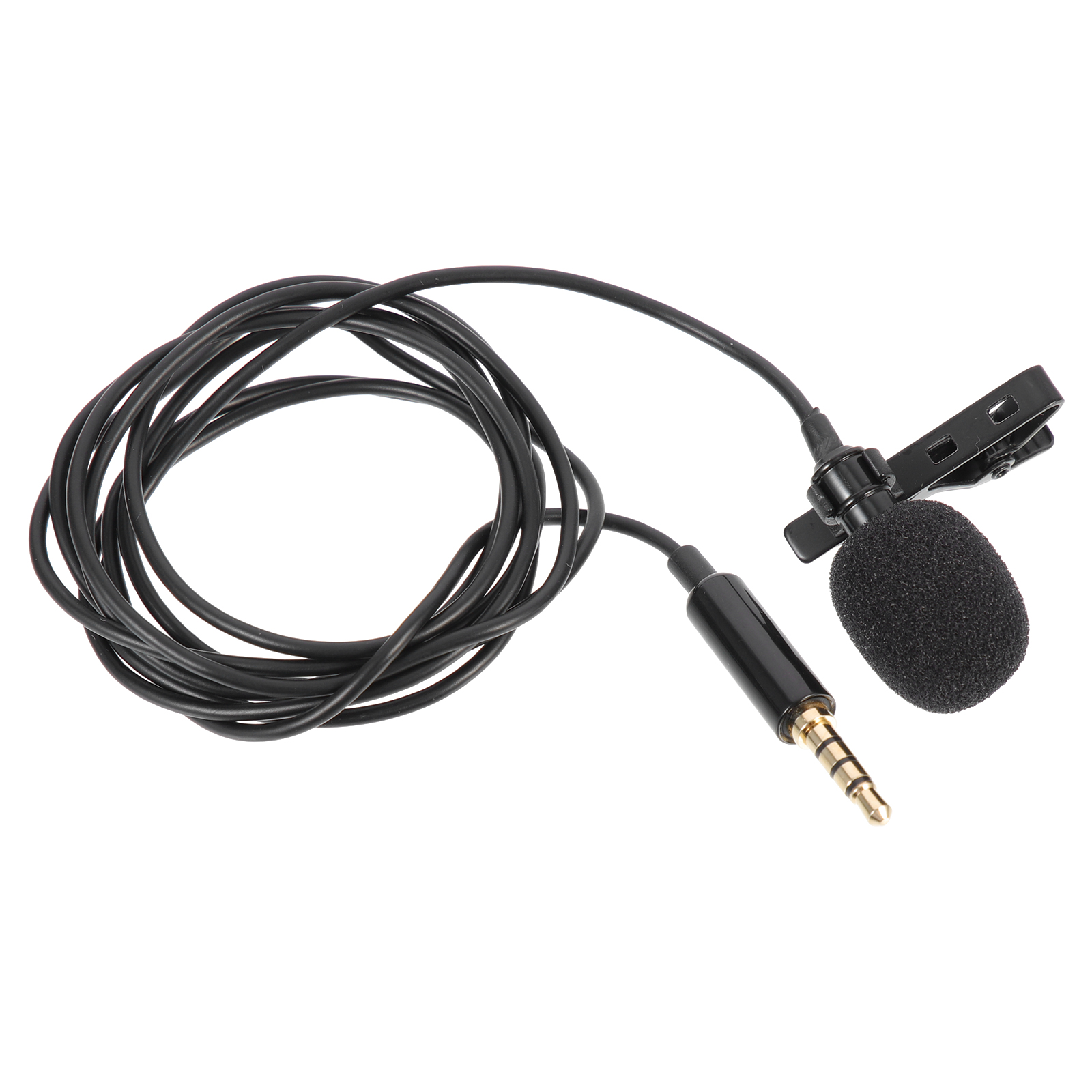 Lavalier Microphone Clip On Microphone 3.5mm Recording Microphone Lapel Mic - image 5 of 9