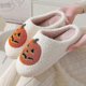 thumbnail image 4 of Halloween pumpkin cartoon warm winter cotton slippers for men and women couples home indoor cotton slippers, 4 of 5