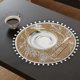 thumbnail image 5 of AIXING - Mantel individual de algodón y lino con borlas para mesa de comedor, lavable, estilo rústico bohemio, para decoración del hogar y la cocina, elegante, 5 of 7