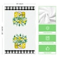 thumbnail image 7 of Sm:)e Lemon Bicycle Buffalo Plaid Summer Kitchen Dish Towels 18x26 Inch Set of 2, 7 of 7