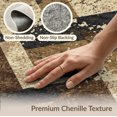 thumbnail image 6 of ODIKA 2'x3' Washable Doormat Non-Slip, Low Pile Navy Absract Weathered Featuring Interlocking Angular Shapes for Entryway, Kitchen, Laundry Room, 6 of 7