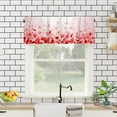 thumbnail image 4 of Valentines Day Window Valances Pink Love Heart Valance Kitchen Curtains with Rod Pocket Short Curtain Panels for Bedroom Living Room 54" X 18", 4 of 6
