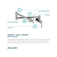 thumbnail image 2 of Elkay Avado Wall-Mount Pot Filler Faucet, Lever Handles, Black Stainless - LKAV4091BK, 2 of 7