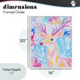 thumbnail image 4 of Stupell Industries Contemporary Bright Pastel Deer White Framed Giclee Art, 16 x 20, by Arlington Prints, 4 of 8