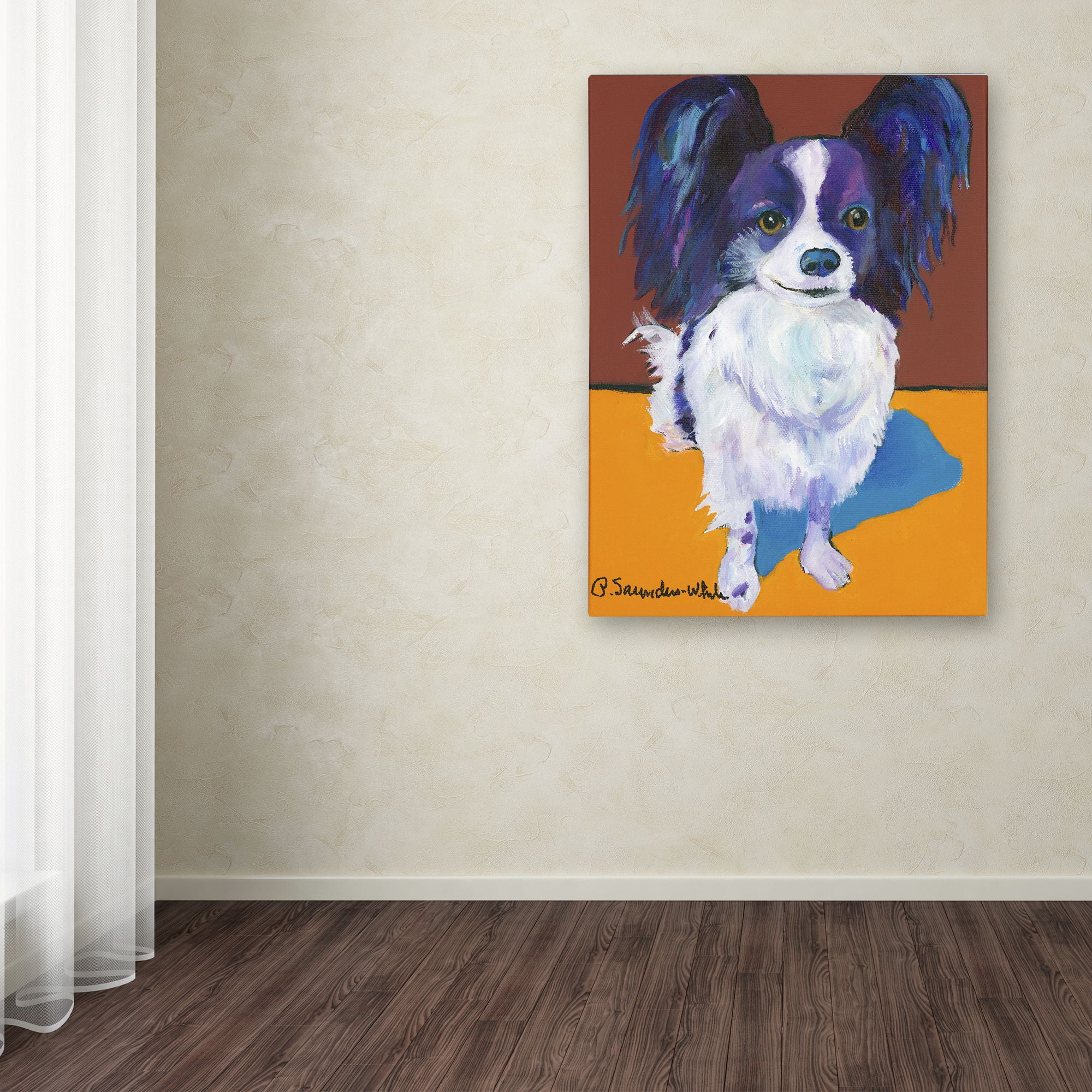 Trademark Fine Art "Nik" Canvas Art by Pat Saunders-White