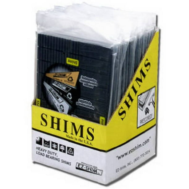 Shim, HeavyDuty Black Plastic, 20Pk.