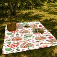 thumbnail image 7 of holiday cottage with decorative motif Bowls and decorative motif, Sweet Kitchen Pattern Cozy Flannel Blanket, Cheerful Holiday Art for decorative motif Lovers, 7 of 7
