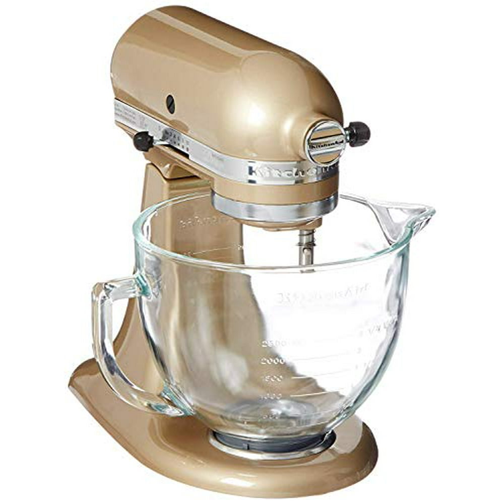 KitchenAid 5Quart Stand Mixer Glass Bowl Champagne Gold