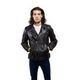 thumbnail image 3 of First Manufacturing WBM2806-5X-4X-BKCOG Mens Brooklyn Fashion Leather Jacket, Black Cognac - 5XL-4XL, 3 of 7