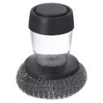 thumbnail image 2 of Iodue Cleaning Brush Multifunctional Pressing Cleaning Brush Dish Brush With Soap Dispenser Soap Dispensing With Replacement Heads Metal Sponge Kitchen Dish Brush, 2 of 4