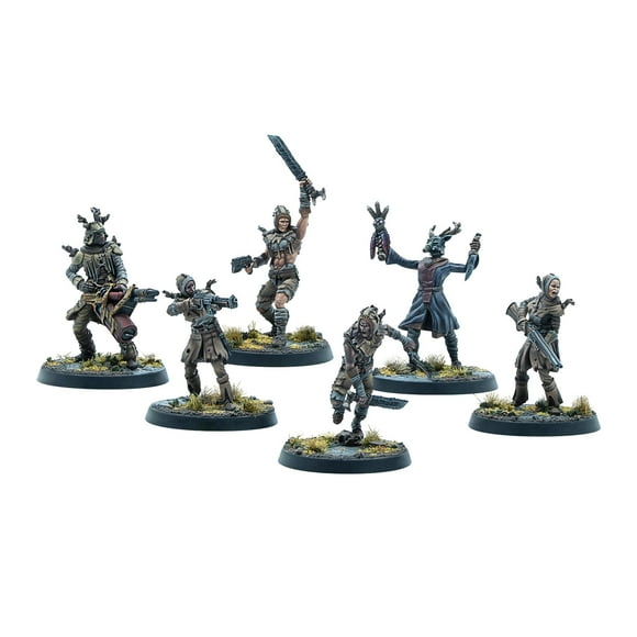 Set de miniaturas Modiphius Fallout Cult of The Mothman Clergy