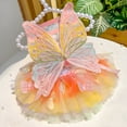 thumbnail image 7 of BESTSKY Rainbow Butterfly Dog Princess Dresses Funny Dog Clothes with Wing Girl Puppy Dress for Small Dogs Pet Butterfly Costume Holiday Cat Outfit for Halloween Birthday Wedding, 7 of 7
