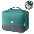 thumbnail image 1 of Bolsa de primeros auxilios con cremallera, organizador de medicamentos, bolsa de transporte vacía de emergencia con tela Oxford, estuche de viaje para pastillas con asa, bolsas médicas, 1 of 8