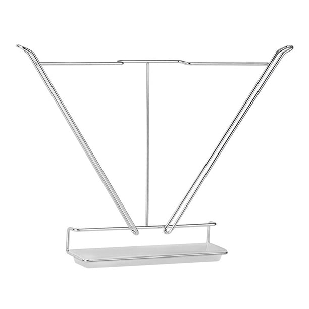 1 estante de pared para tapas de ollas de cocina, sin perforaciones, para secar tapas de ollas.
