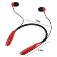 thumbnail image 3 of Auricular inalámbrico Bluetooth, Auriculares deportivos colgantes para correr, Rojo, 3 of 6