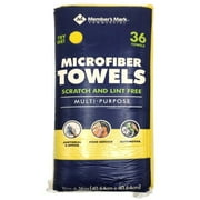 Member's Mark 16" x 16" Microfiber Towels, 36 Count (Yellow)