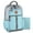 Ice Blue & Gray, variant on Baby Essentials Multi-Pocket Dual Zipper Closure Diaper Bag Backpack with Matching Changing Pad, Insulated Bottle Pockets and Stroller Straps in Ice Blue and Gray