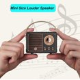 thumbnail image 3 of Altavoz Bluetooth Dosmix Retro Vintage Decor Negro, 3 of 9