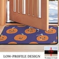 thumbnail image 3 of Cartoon Halloween Pumpkin Non Slip Washable Door Mat Pumpkin Spooky Doormat Friendly for Door Kitchen Bathroom Bedroom Crystal Velvet 30x17 Inches, 3 of 7