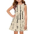 thumbnail image 2 of EnJoCho Girls Summer Dress Sleeveless Striped Outfits A-Lined Spring Casual Cotton Dresses Kids Girl Trendy School Clothes For 2-13 Years, 2 of 5
