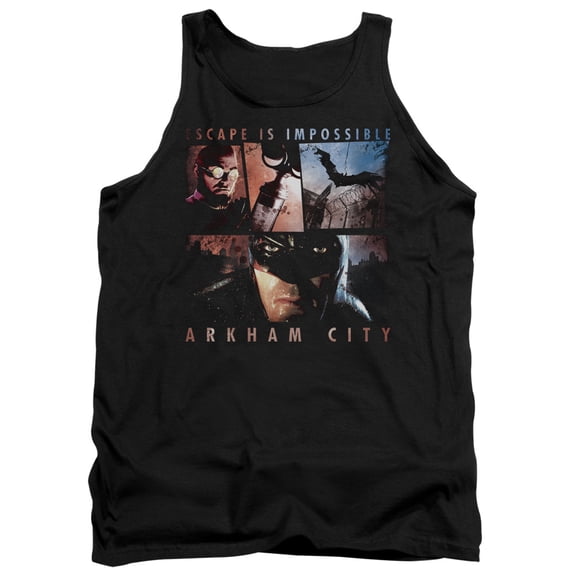 Batman Arkham City Escape Is Impossible Adult Tank Top Black