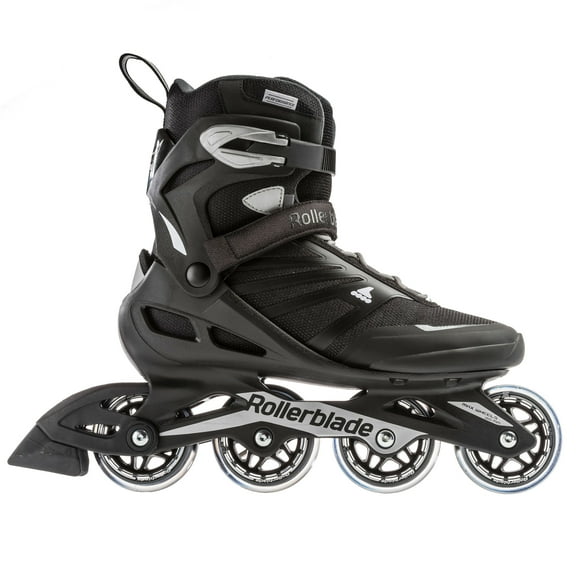 Rollerblade Zetrablade Mens Adult Fitness Inline Skate, Size 11, Black, Silver