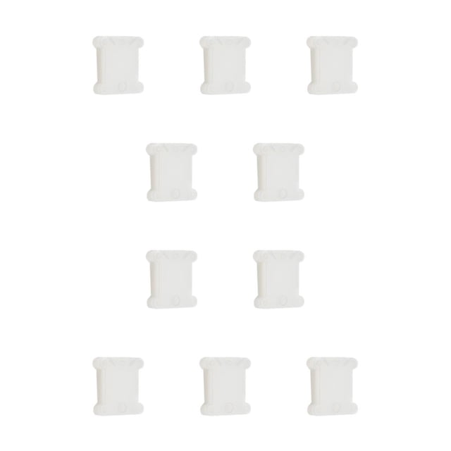 Matsuzay Tablero de bobinado, bobinas de hilo dental, bobina de cable, conveniencia multipropósito, almacenamiento multicolor de larga Transparente 10 piezas 10piezas