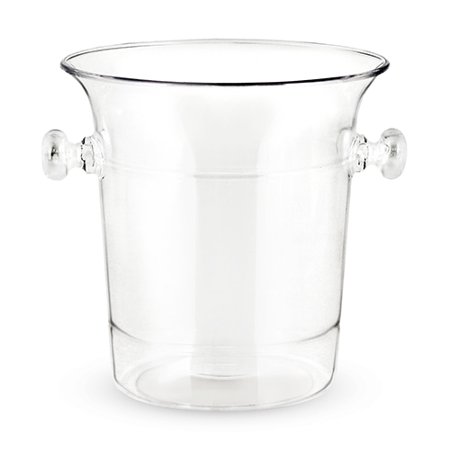 Vintage Clear Acrylic - Large Insulated Ice Bucket, Clear Acrylic Durable Vintage Ice Bucket
