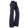Oiangi Plus Size Womens Cargo Pants Elastic Waist Wide Leg Pants Drawstring Hiking Outdoor Trousers with Multi-Pocket Navy