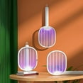 thumbnail image 4 of 2-In-1 Electric Fly Swatter Racket Usb Rechargeable Mosquito Zapper With 4000V High Voltage Grid Purple Light For Indoor Outdoor Home Garden Camping Use, 4 of 6