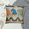 thumbnail image 2 of Qinduosi Easter Pillow Covers inch Set of - Spring Bunny Eggs Throw Cushion Case for Sofa Couch Bed Home Outdoor Car Easter Decorations (", Easter/Colourful) White, 2 of 5
