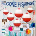 thumbnail image 1 of Pancarta Renbuzhu Gone Fishing para fiesta, 2,5 m, con faroles, 1 of 7