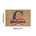 thumbnail image 2 of Jioakfa Independence Day Decorations Clearance 50% 4Th Of July Door Mat Patriotic Doormat Entryway Rug Welcome Independence Day Doormat Stain And Fad Patriotic Decor Welcome Outdoor Mat G, 2 of 5