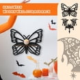 thumbnail image 5 of Yujia Halloween Butterfly Wooden Hollow Wall Shelf, Bohemian Floating Corner Storage Rack for Crystal Display and Small Plants, Rustic Gothic Wall Decor Accessories for Home, 5 of 5
