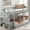 Gray, variant on Twin over Twin Bunk Bed in Gray - Minimal Footprint, Two Sleepers