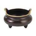 thumbnail image 1 of Classical Chinese Burning Stand with Convenient Carry Handles Three Legged Holder for Cultural Enthusiasts, 1 of 5