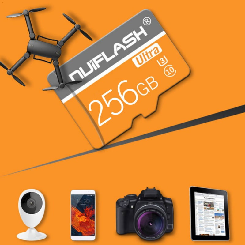 256GB High Speed Micro SD Card Class 10 Transfer Speeds For Action