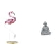 thumbnail image 1 of Estatua de flamenco de resina, escultura de mono, estatua de Buda, figura de pájaro, adorno decorativo de jardín con textura en relieve, ideal para sa, 1 of 8