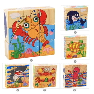 9PCS Building Block Set Educational Building Toy Stacking Block Toy for Kids