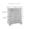 thumbnail image 2 of Lafayette Granite Top Portable Kitchen Island/Cart, 2 of 8