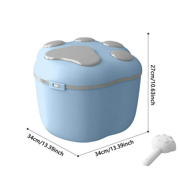 DFC Large Capacity Pet Food Storage Container For Dog Food And Cat Airtight Plastic Food Sealing Bucket Holds Of Pet Food 1pc