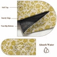 thumbnail image 6 of Round Area Rug 7 Ft, Yelllow Floral Washable Non-Slip Circle Carpet for Living Room/Bedroom, Vintage Rustic Plants Flowers Spring Low-Profile Large Runner Mat Collection Rugs for Indoor, 6 of 7